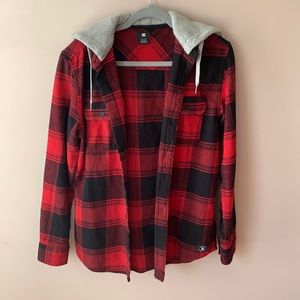 Dc red/black flannel
